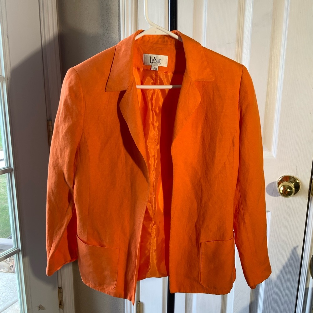 Orange Le Suit Blazer/Coat